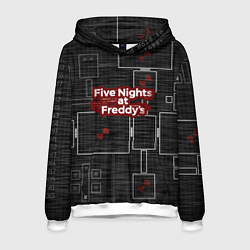 Толстовка-худи мужская Five Nights At Freddy, цвет: 3D-белый