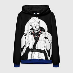 Толстовка-худи мужская Сукуна, цвет: 3D-синий