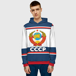 Толстовка-худи мужская СССР, цвет: 3D-красный — фото 2
