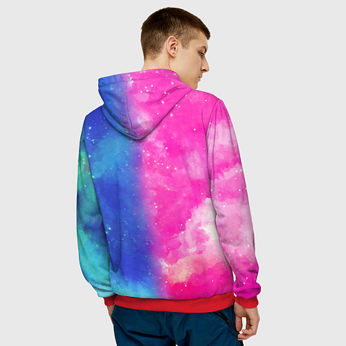 Мужская толстовка Радуга Дэш / 3D-Красный – фото 4