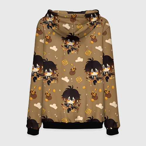 Мужская толстовка Чиби Чжун Ли / 3D-Черный – фото 2