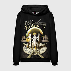 Толстовка-худи мужская Обещанный Неверленд, цвет: 3D-черный