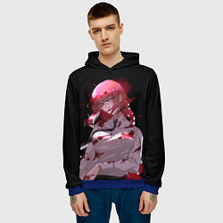 Толстовка-худи мужская Makima Chainsaw Man, цвет: 3D-синий — фото 2