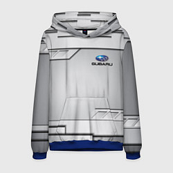 Толстовка-худи мужская SUBARU СУБАРУ, цвет: 3D-синий