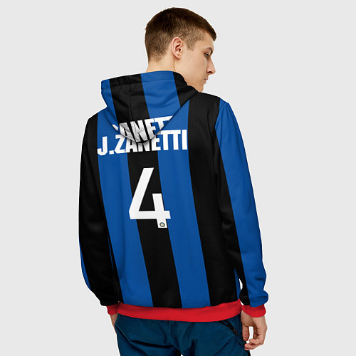 Мужская толстовка Хавьер Дзанетти / 3D-Красный – фото 4