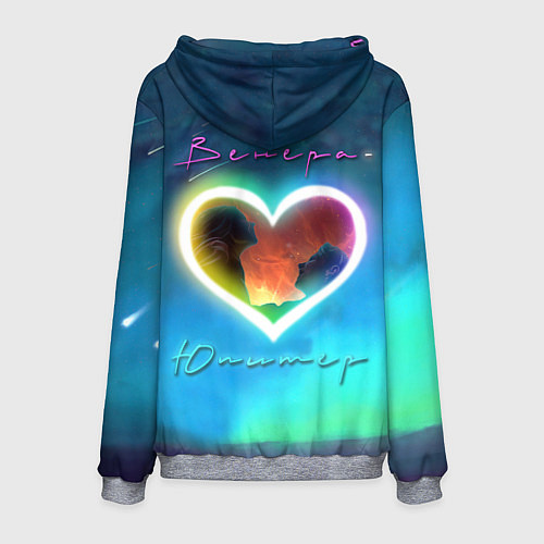 Мужская толстовка Ваня Дмитриенко Венера-Юпитер / 3D-Меланж – фото 2