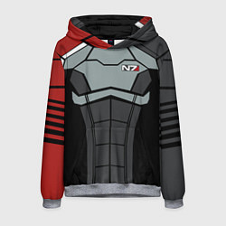 Толстовка-худи мужская КОСТЮМ N7 MASS EFFECT N7 М, цвет: 3D-меланж