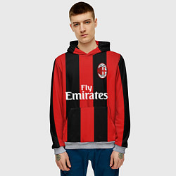 Толстовка-худи мужская Форма Милан Бекхэм, цвет: 3D-меланж — фото 2