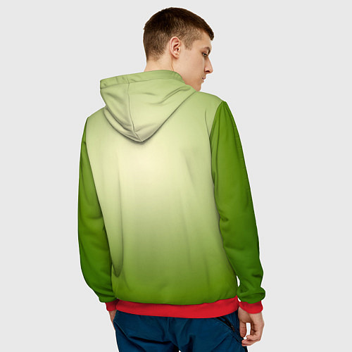 Мужская толстовка Билли Айлиш / 3D-Красный – фото 4