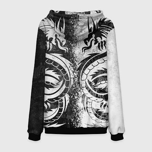 Мужская толстовка ДРАКОНЫ DRAGONS / 3D-Черный – фото 2