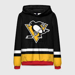 Толстовка-худи мужская Питтсбург Пингвинз Форма1, цвет: 3D-красный