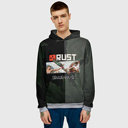 Толстовка-худи мужская Rust Мамкин Рейдер Раст, цвет: 3D-меланж — фото 2