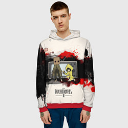 Толстовка-худи мужская Little Nightmares 2, цвет: 3D-красный — фото 2
