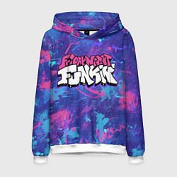 Толстовка-худи мужская Friday Night Funkin, цвет: 3D-белый