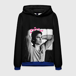 Толстовка-худи мужская Дневники вампира, цвет: 3D-синий