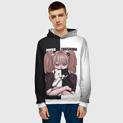 Толстовка-худи мужская MONOKUMA JUNKO, цвет: 3D-белый — фото 2