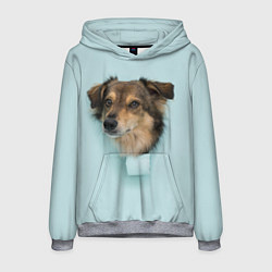 Толстовка-худи мужская Собака Dog, цвет: 3D-меланж