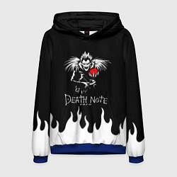 Толстовка-худи мужская DEATH NOTE ТЕТРАДЬ СМЕРТИ, цвет: 3D-синий