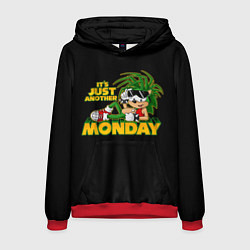 Толстовка-худи мужская Sonik Monday, цвет: 3D-красный