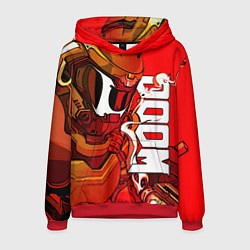 Толстовка-худи мужская DOOM Eternal, цвет: 3D-красный