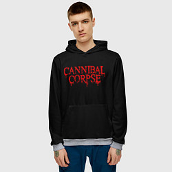 Толстовка-худи мужская Cannibal Corpse, цвет: 3D-меланж — фото 2