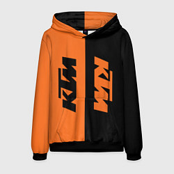 Толстовка-худи мужская KTM КТМ Z, цвет: 3D-черный