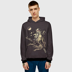 Толстовка-худи мужская Fallout New Vegas, цвет: 3D-черный — фото 2