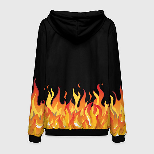 Мужская толстовка ОГОНЬ И НИЧЕГО ЛИШНЕГО / 3D-Черный – фото 2