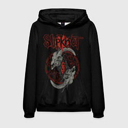 Толстовка-худи мужская Slipknot Черепа, цвет: 3D-черный