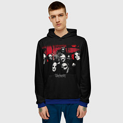 Толстовка-худи мужская Slipknot Группа, цвет: 3D-синий — фото 2