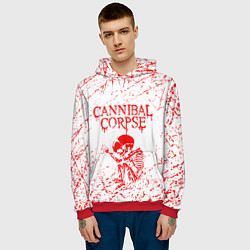 Толстовка-худи мужская Cannibal corpse, цвет: 3D-красный — фото 2