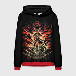 Толстовка-худи мужская СТАЛЬНОЙ АЛХИМИК, цвет: 3D-красный