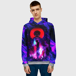 Толстовка-худи мужская МАГИЧЕСКАЯ БИТВА SUKUNA, цвет: 3D-меланж — фото 2