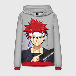 Толстовка-худи мужская Food wars Shokugeki no Soma, цвет: 3D-красный