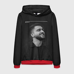 Толстовка-худи мужская Jony, цвет: 3D-красный