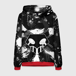 Толстовка-худи мужская БЛИЧ ШИНИГАМИ ЛОГО НА СПИНЕ, цвет: 3D-красный