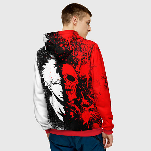 Мужская толстовка ИЧИГО БЛИЧ ICHIGO BLEACH / 3D-Красный – фото 4