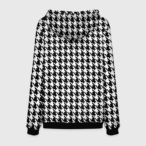 Мужская толстовка Гусиная лапка / 3D-Черный – фото 2