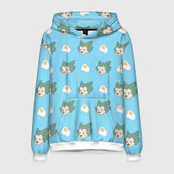 Толстовка-худи мужская Legosi pattern, цвет: 3D-белый