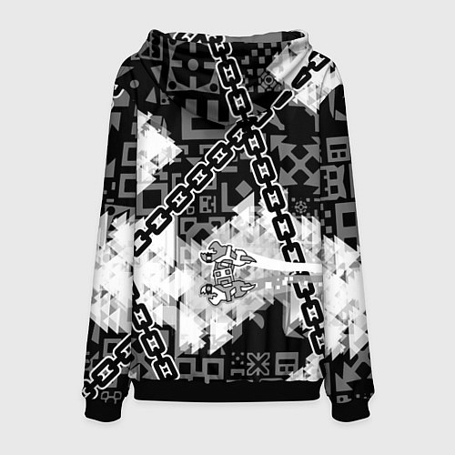 Мужская толстовка Geometry Dash / 3D-Черный – фото 2