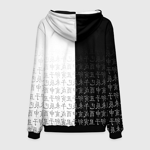 Мужская толстовка СОН ДЖИН ВУ SOLO LEVELING / 3D-Черный – фото 2