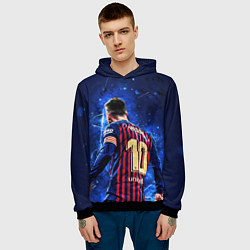 Толстовка-худи мужская Leo Messi Лео Месси 10, цвет: 3D-черный — фото 2