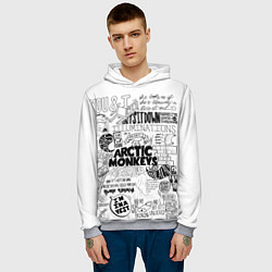 Толстовка-худи мужская Arctic Monkeys, цвет: 3D-меланж — фото 2
