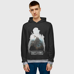 Толстовка-худи мужская Days gone силуэт Дикона, цвет: 3D-меланж — фото 2