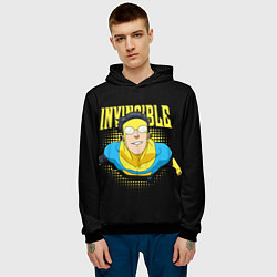 Толстовка-худи мужская Invincible, цвет: 3D-черный — фото 2