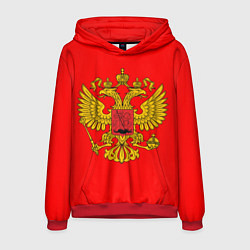 Толстовка-худи мужская РОССИЯ RUSSIA UNIFORM, цвет: 3D-красный