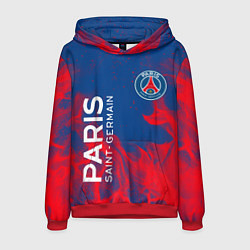 Толстовка-худи мужская ФК ПСЖ PARIS SAINT GERMAIN, цвет: 3D-красный