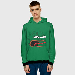 Толстовка-худи мужская Pepe skin, цвет: 3D-черный — фото 2