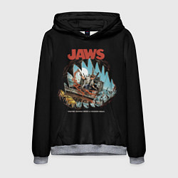 Толстовка-худи мужская Jaws cinema, цвет: 3D-меланж