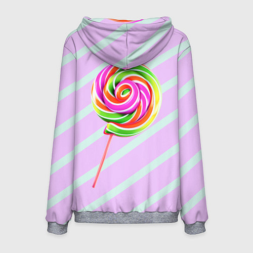 Мужская толстовка Леденец графический фон / 3D-Меланж – фото 2